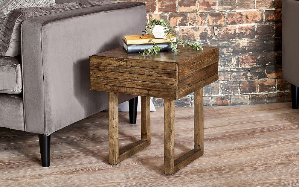 Woburn Brown 1 Drawer Lamp Table