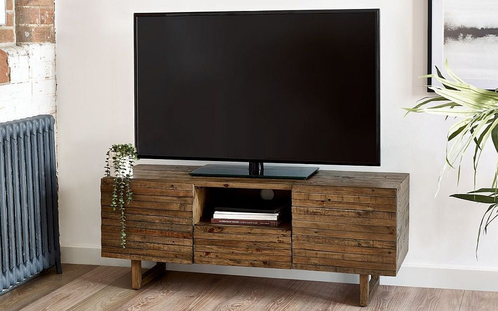 Woburn Brown Media Unit up to 59inch