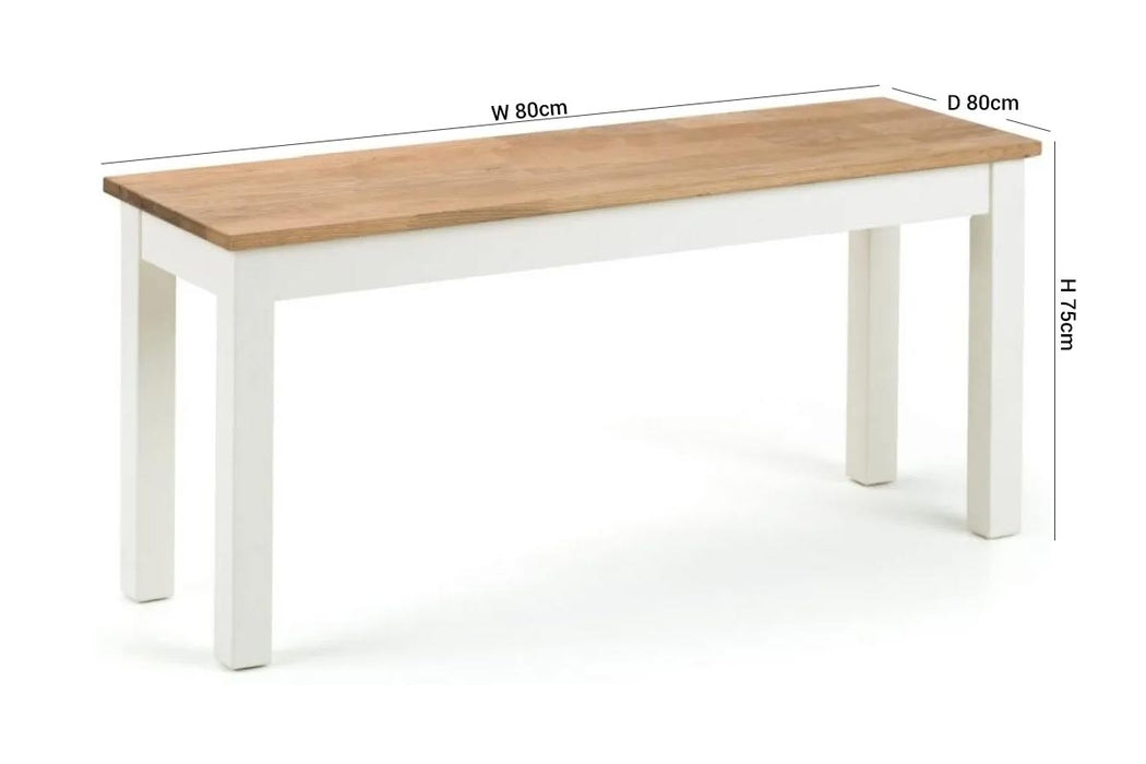 Coxmoor Ivory Painted Dining Set with Bench