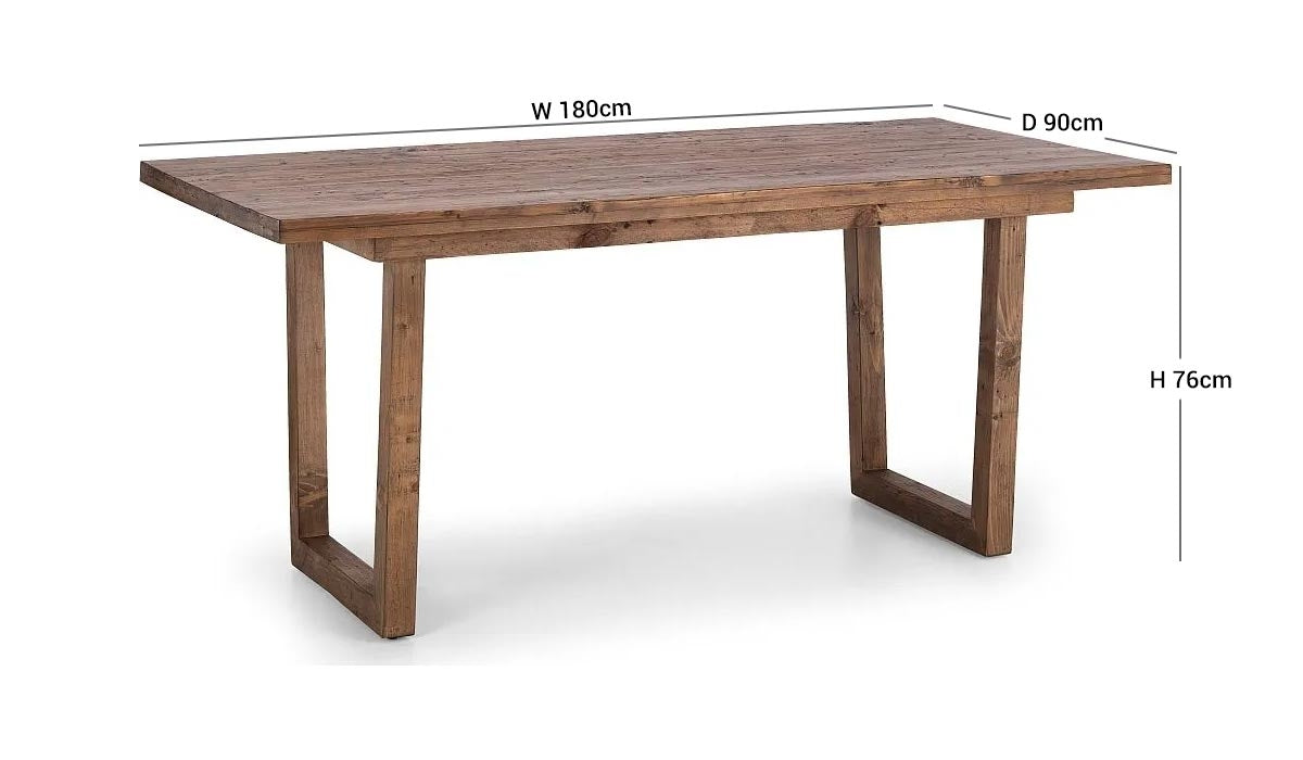 Woburn Brown Dining Table - 6 Seater