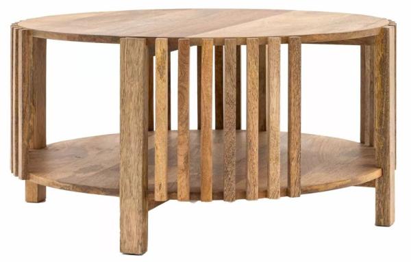 Voss Mango Wood 80cm Round Coffee Table