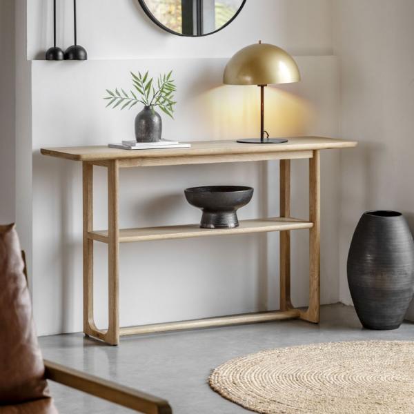 Craft Console Table - Comes in Natural and Smoked Options