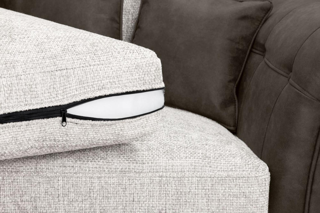 Bella Brown Faux Leather 2 Seater Sofa