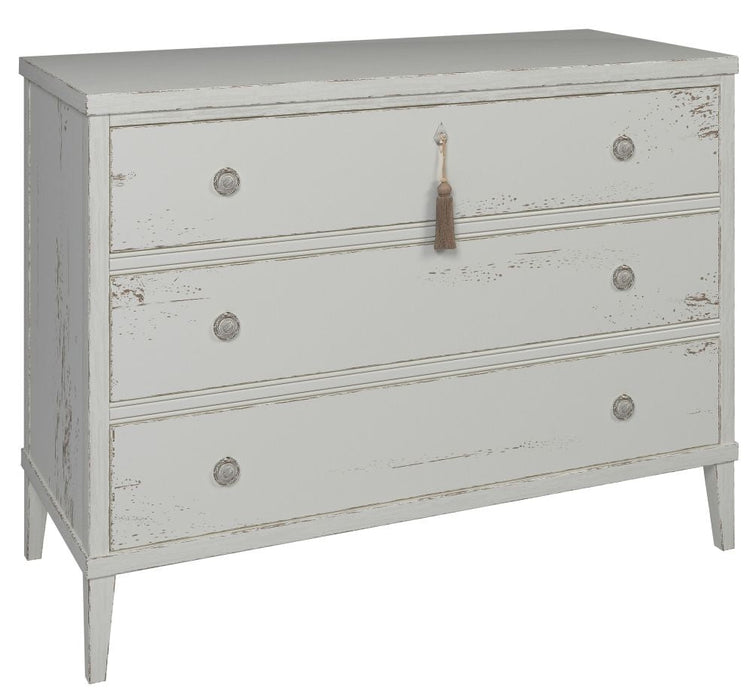 Willis and Gambier Atelier Distressed White 3 Drawer Chest