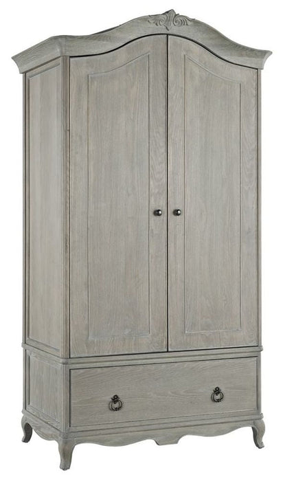 Willis and Gambier Camille Oak 2 Door 1 Drawer Double Wardrobe