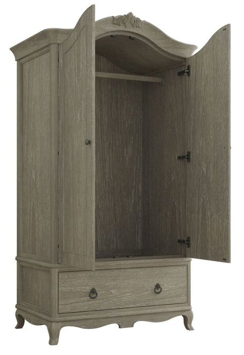 Willis and Gambier Camille Oak 2 Door 1 Drawer Double Wardrobe