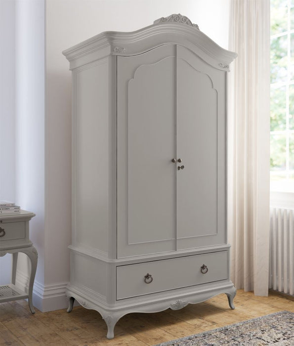 Willis and Gambier Etienne Grey 2 Door Combi Double Wardrobe