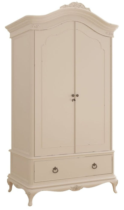Willis and Gambier Ivory 2 Door 1 Drawer Double Wardrobe