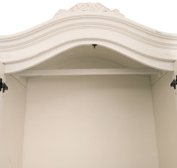 Willis and Gambier Ivory 2 Door 1 Drawer Double Wardrobe