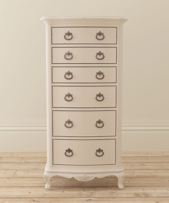 Willis and Gambier Ivory 6 Drawer Tallboy Chest