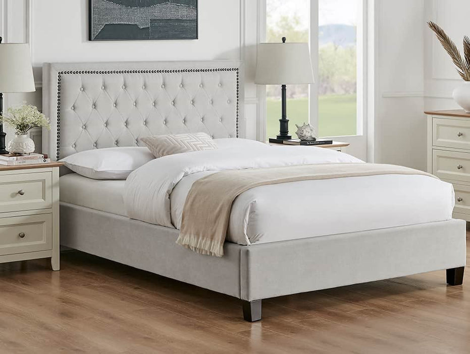 Limelight Rhea 5ft King Size Natural Fabric Bed Frame