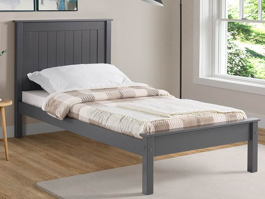 Limelight Taurus 3ft Single Dark Grey Wooden Bed Frame (Low Footend)
