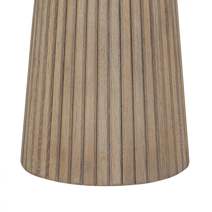Leckford Ribbed Occasional Table | Aged Oak
