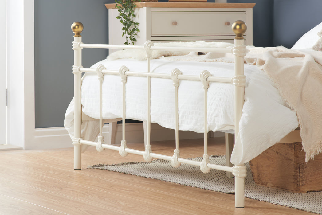 Birlea 120cm Atlas Bed Cream