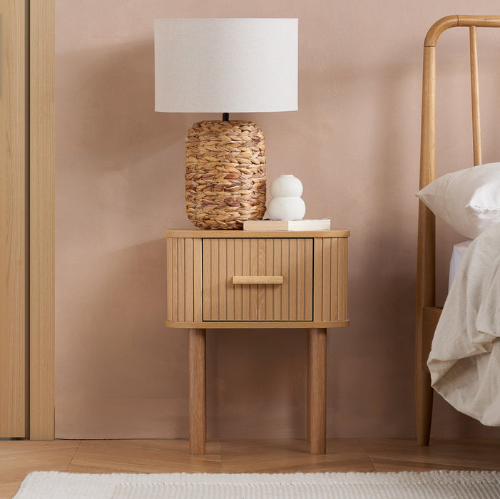 Birlea Axel 1 Drawer Fluted Bedside