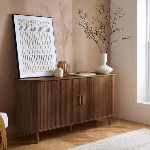 Birlea Axel 2 Door Fluted Sideboard Walnut