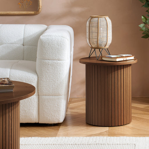 Birlea Axel Fluted Side Table Walnut
