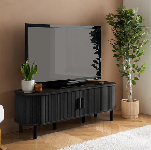 Birlea Axel Fluted TV Unit Black