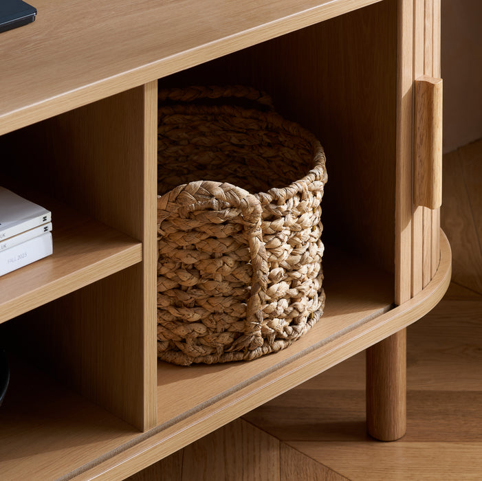 Birlea Axel Fluted TV Unit Oak