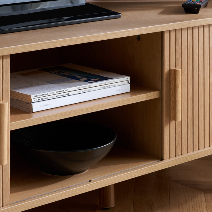 Birlea Axel Fluted TV Unit Oak