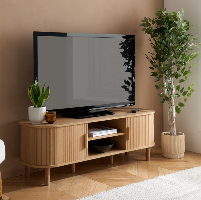 Birlea Axel Fluted TV Unit Oak