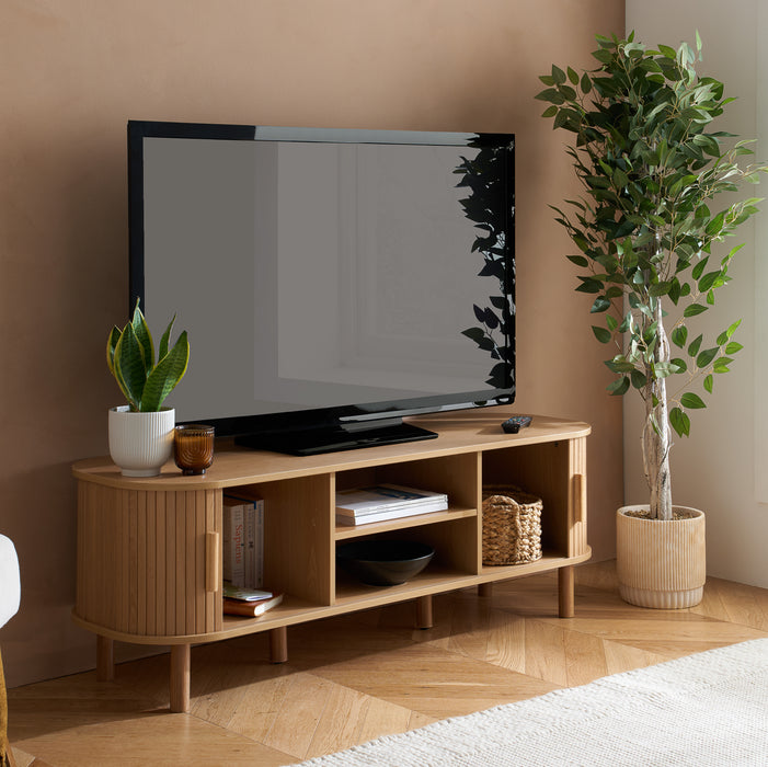 Birlea Axel Fluted TV Unit Oak
