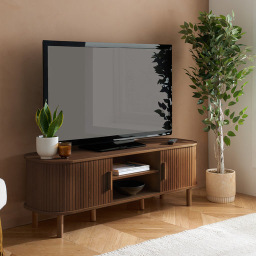 Birlea Axel Fluted TV Unit Walnut