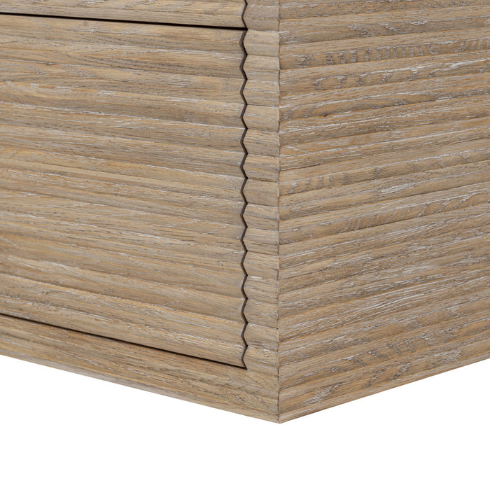 Wickham Ribbed Oak Chest of Drawers