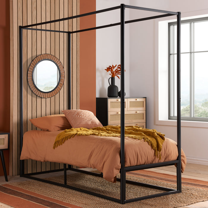 Birlea Farringdon Single Metal 4 Poster Bed