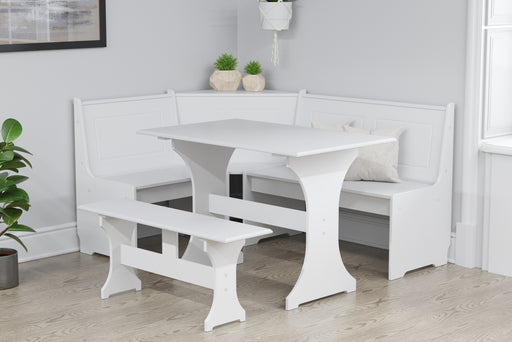 Birlea Hemington Corner Dining Set White