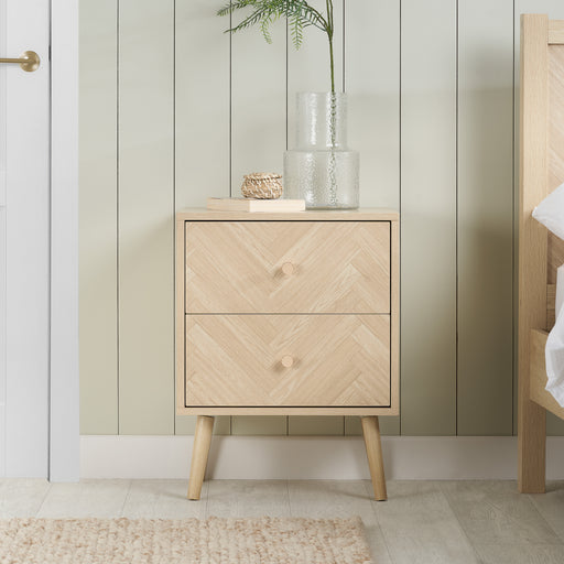 Birlea Herringford 2 Drawer Bedside