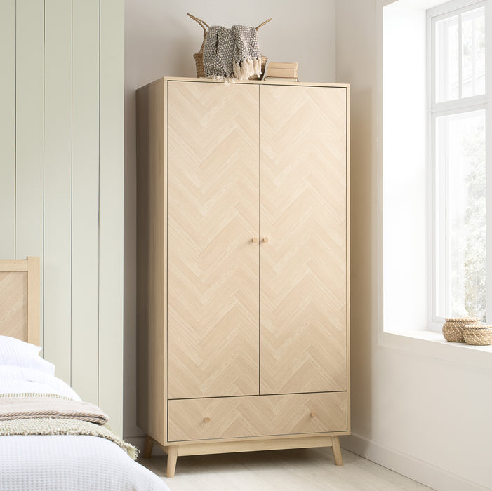 Birlea Herringford 2 Door 1 Drawer Wardrobe