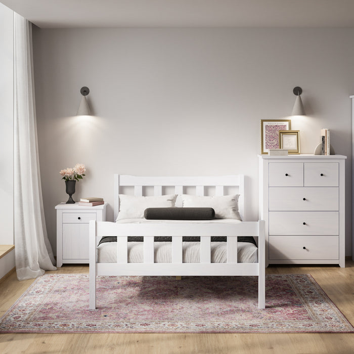 Havana White Bedside Cabinet