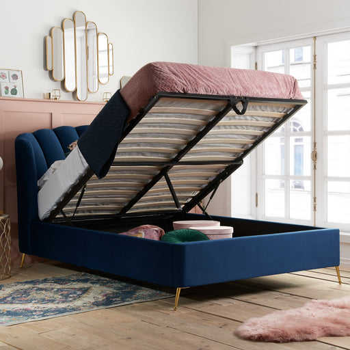 Birlea Lottie Double Ottoman Bed Midnight Blue