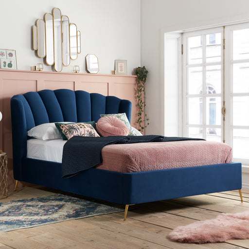 Birlea Lottie Double Ottoman Bed Midnight Blue