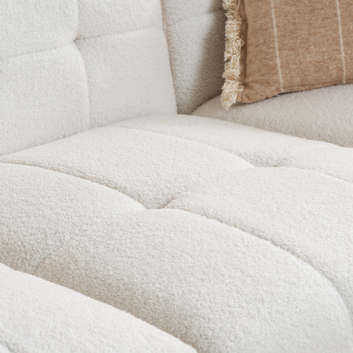 Birlea Milo 3 Seater Sofa With Footstool