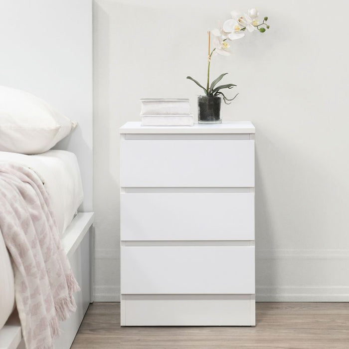 Birlea Oslo 3 Drawer Bedside White