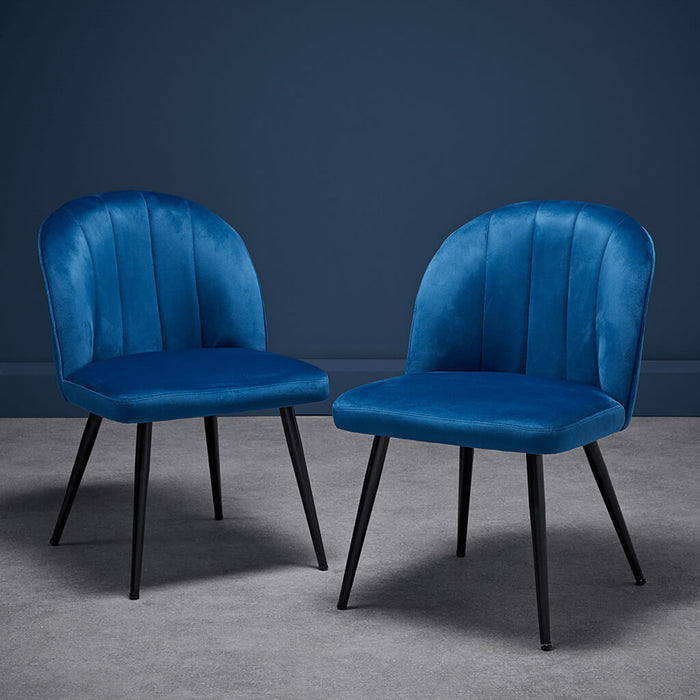 Orla Dining Chair Blue (Pack of 2)