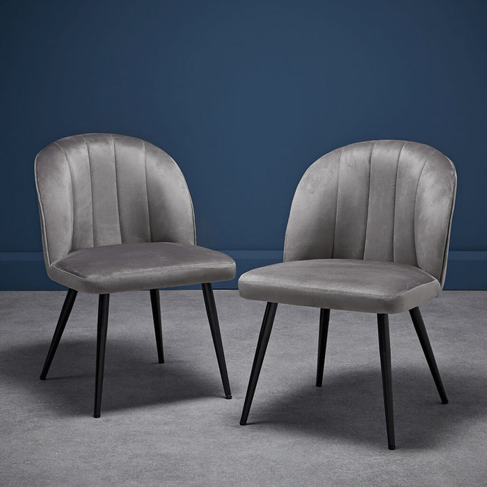 Orla Dining Chair Grey (Pack of 2)