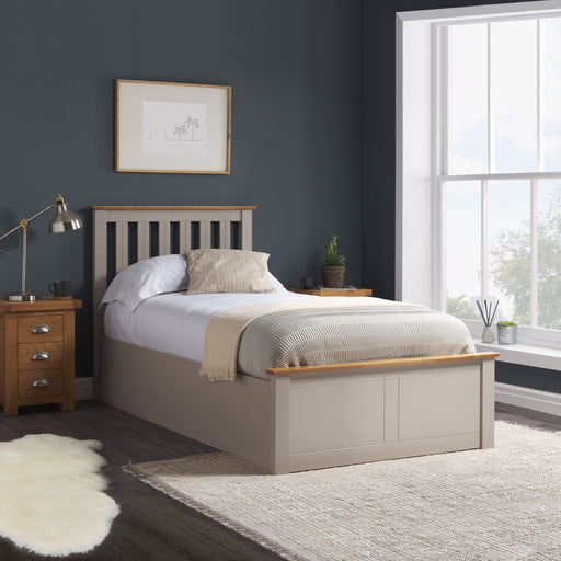 Birlea Phoenix Single Ottoman Bed Pearl Grey