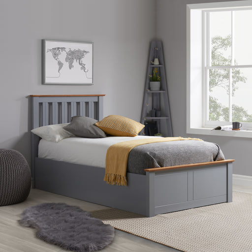 Birlea Phoenix Single Ottoman Bed Stone Grey