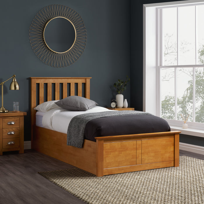 Birlea Phoenix Single Ottoman Bed Oak