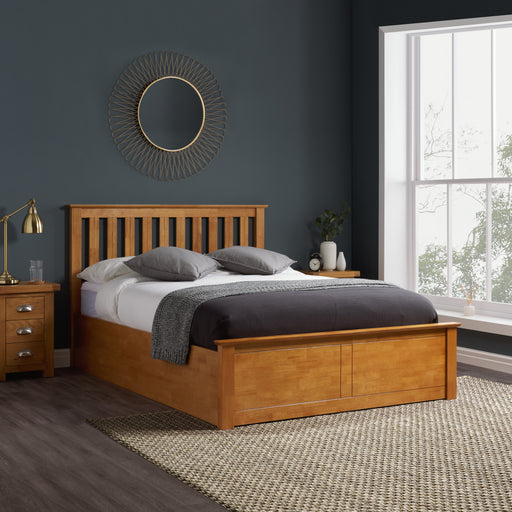 Birlea Phoenix King Ottoman Bed Oak