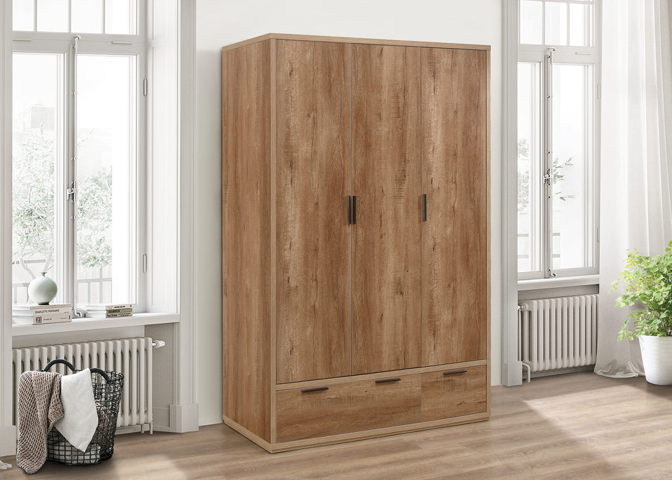 Birlea Stockwell 3 Door 2 Drawer Wardrobe