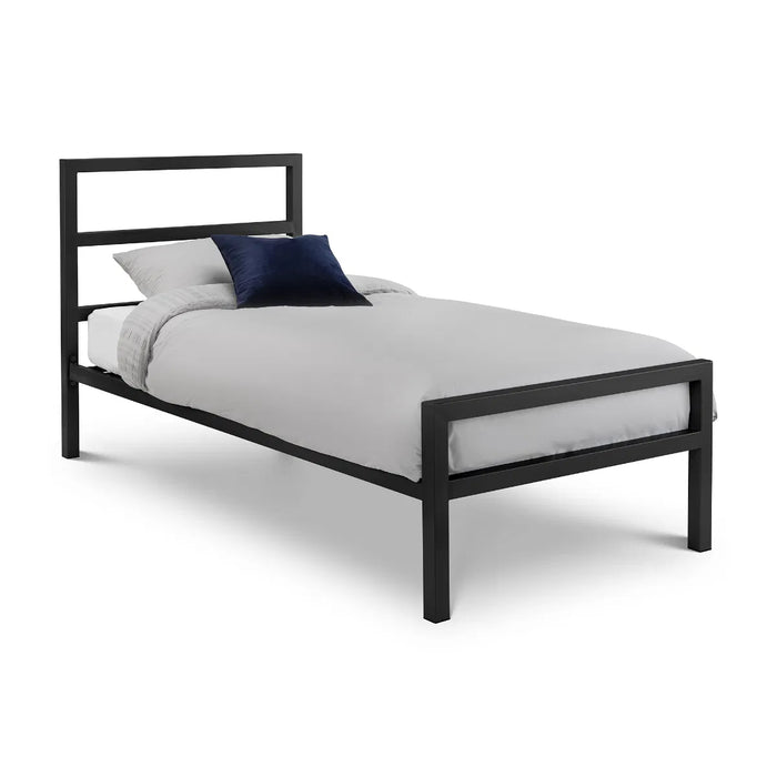 Soto Metal Bed 90cm - Satin Black