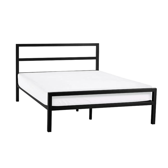 Soto Metal Bed 135cm - Satin Black