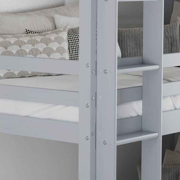 Birlea Tressa Triple Bunk Bed Grey
