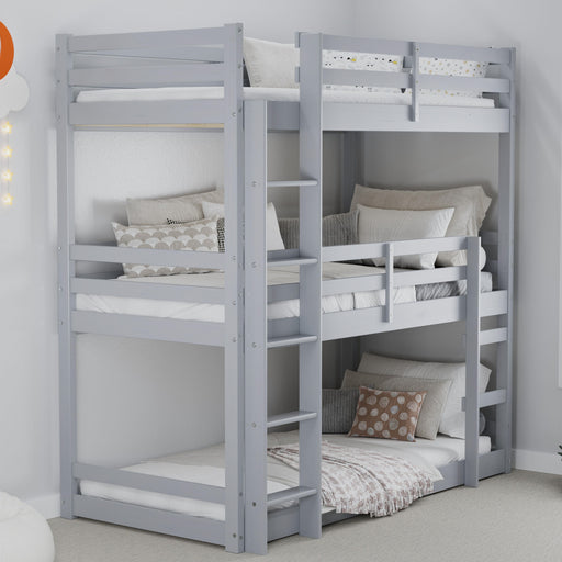 Birlea Tressa Triple Bunk Bed Grey