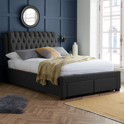 Birlea Valentino King Bed Charcoal