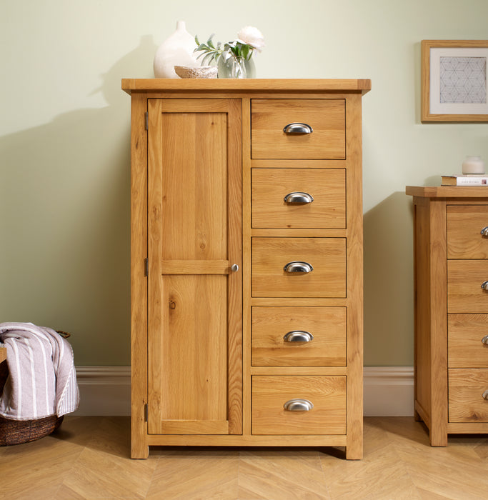 Birlea Woburn 1 Door 5 Drawer Wardrobe